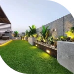 بساتين الرياض لتصميم وتركيب أحواض زرع خارجية كبيرة