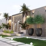 احواض زراعية في الحوش مع بساتين الرياض