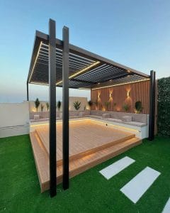 تصميم وتركيب جلسات جارجية مع بساتين الرياض